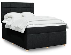 Box spring postel s matrací černá 140 x 190 cm textil 3291277