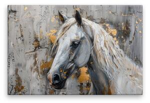 Obraz na plátně - Zlatá koňská duše - 120x80 cm