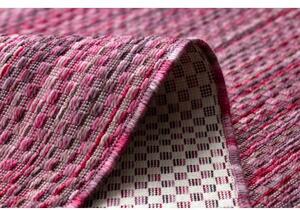 Moderní FISY koberec SISAL 20774 Čtverce, melanž růžový velikost 160x220 cm | krásné koberce cz