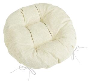 BELLATEX Sedák LADA kulatý prošívaný Smetanová průměr 40 cm