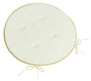 BELLATEX Sedák LADA kulatý hladký Smetanová průměr 40 cm