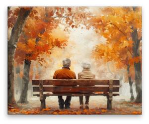 Obraz na plátně - Podzimní rozjímání - 50x40 cm