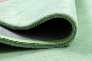 Koberec BUNNY, zelená, imitace králíčí kožešiny velikost 120x170 cm | krásné koberce cz