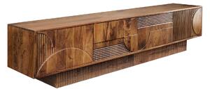 Televizní stolek ART DECO II SMOKE BROWN 200 CM masiv mango Nábytek | Obývací pokoj | Televizní stolky