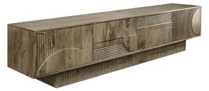Televizní stolek ART DECO II GREY 200 CM masiv mango Nábytek | Obývací pokoj | Televizní stolky
