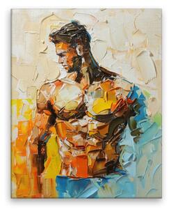 Obraz na plátně - Barevný atlet - 40x50 cm - CZ výroba