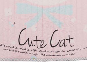 ISO Bavlněná hrací deka Kočka 150x200x1.5cm, 8710