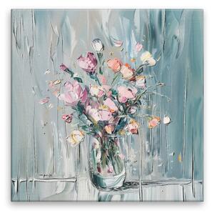 Obraz na plátně - Růžové touhy - 80x80 cm