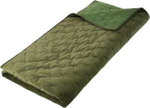 Livarno® Sametový přehoz na postel, 200 x 220 cm (khaki) (100412214001)