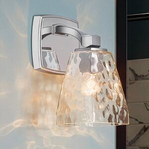 KICHLER Nástěnné světlo Marant, chrom/čiré, výška 24 cm, IP44, G9-LED, Chrom / stříbro, Koupelna, kov, Moderní, Nástěnné svítidlo