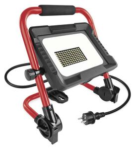 EMOS LED reflektor ELION 50W, červeno-černý, IP65, 8000 lm, neutrální bílá