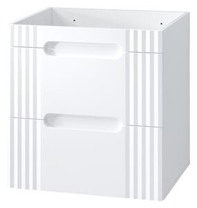 Koupelnová skříňka s umyvadlem a deskou FIJI White DU60/1 | 60 cm