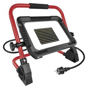 EMOS LED reflektor ELION 100W, červeno-černý, IP65, 16 000 lm, neutrální bílá