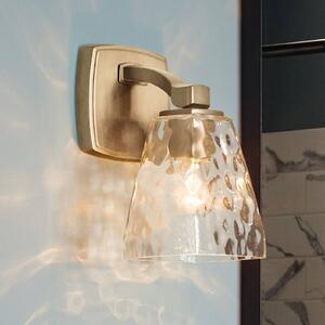 KICHLER Nástěnné světlo Marant, světle bronzová/čirá, výška 24 cm, IP44, G9-LED, Bronz / starožitná mosaz, Koupelna, kov, Moderní, Nástěnné svítidlo