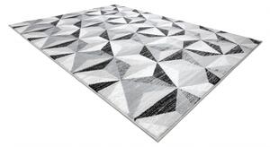 Koberec ARGENT W6096 trojúhelníky šedá / černý velikost 240x330 cm | krásné koberce cz