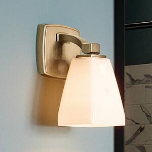 KICHLER Nástěnné světlo Marant, světle bronzová/opálová, výška 24 cm, IP44, G9-LED, Bronz / starožitná mosaz, Koupelna, kov, Moderní, Nástěnné svítidlo
