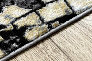 Moderní koberec DE LUXE 2079 Dlažba cihlový Strukturální zlato / še velikost 120x170 cm | krásné koberce cz