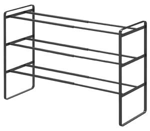 Stojan na boty nastavitelný Frame 7556, na 9-16 párů, černý YAMAZAKI