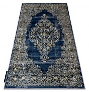 Moderní koberec DE LUXE 474 ornament Strukturální tmavě modrý / zla velikost 160x220 cm | krásné koberce cz