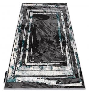 Moderní koberec DE LUXE 619 Rám Strukturální šedá / zelená velikost 200x290 cm | krásné koberce cz