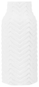 Dekorativní váza XANTHOS Kamenina 32 cm Bílá