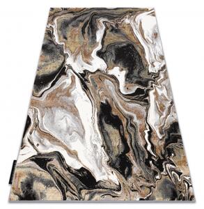 Moderní koberec DE LUXE 622 Abstrakce Strukturální krém / zlato velikost 180x270 cm | krásné koberce cz