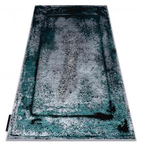Moderní koberec DE LUXE 624 Rám Strukturální šedá / zelená velikost 200x290 cm | krásné koberce cz
