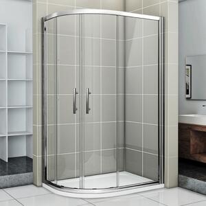 WellMall NATALI 100 x 80 Clear Sprchová zástěna asymetrická 8595703821745