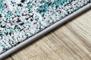Moderní koberec DE LUXE 624 Rám Strukturální šedá / zelená velikost 240x340 cm | krásné koberce cz