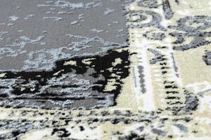 Moderní koberec DE LUXE 628 ornament vintage Strukturální šedá / zl velikost 140x190 cm | krásné koberce cz