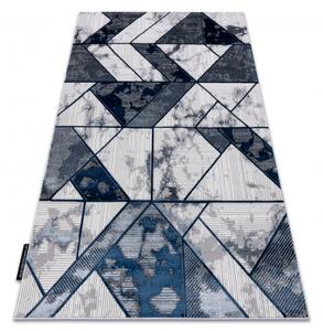 Moderní koberec DE LUXE 632 Geometrický Strukturální krém / tmavě m velikost 240x340 cm | krásné koberce cz