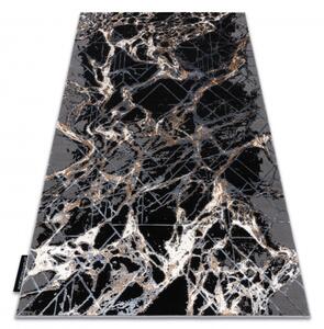 Moderní koberec DE LUXE 622 Abstrakce Strukturální šedá / zlato velikost 160x220 cm | krásné koberce cz