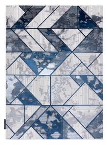 Moderní koberec DE LUXE 632 Geometrický Strukturální krém / tmavě m velikost 160x220 cm | krásné koberce cz