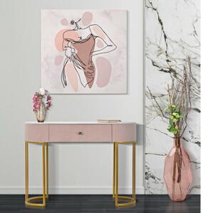 Designová konzole Hadassah 100 cm růžová