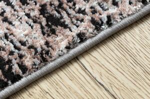 Moderní koberec DE LUXE 634 Rám vintage Strukturální šedá / růžový velikost 120x170 cm | krásné koberce cz