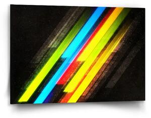 Sablio Obraz Pruhová abstrakce - 90x60 cm