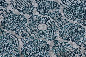 Moderní koberec DE LUXE 2081 ornament vintage Strukturální, modrý / velikost 140x190 cm | krásné koberce cz