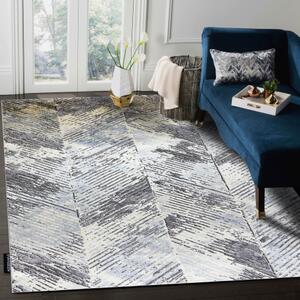 Moderní koberec DE LUXE 2087 Rybí kost vintage Strukturální, zlato velikost 120x170 cm | krásné koberce cz