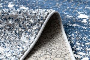Moderní koberec DE LUXE 528 Abstrakce Strukturální krém / tmavě mod velikost 140x190 cm | krásné koberce cz