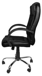 ISO Kancelářská židle EKO kůže černá, 8983
