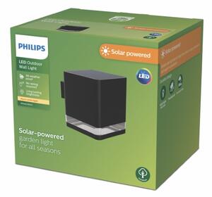 Philips 8720169386815 Virona solární nástěnné svítidlo LED 1,8W/200lm 2700K IP44 černá