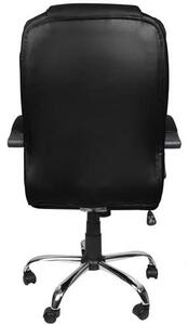 ISO Kancelářská židle EKO kůže černá, 8983