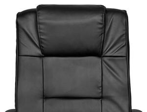 ISO Kancelářská židle EKO kůže černá, 8982