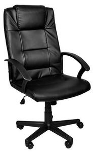 ISO Kancelářská židle EKO kůže černá, 8982