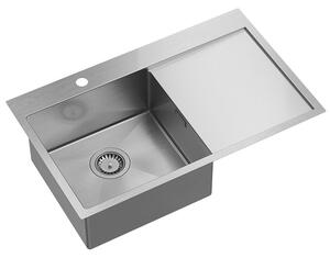 Ocelový dřez RUSSEL 111 BRUSH NICKEL