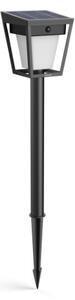 Philips 8720169362147 UltraEfficient Nissa solární stojanové svítidlo/sloupek zapichovací se senzorem LED V490mm + hrot203mm 1,8W/250/25lm 3000K IP44 černá