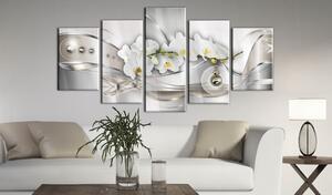 Obraz na akrylovém skle Tanec perlových orchidejí