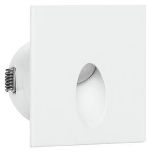 Linea Light 86563W70 Quara65_Q, bílé zápustné LED svítidlo do stěny, 1x2W 3000K, rozměr 7x7cm, IP65