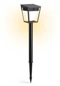 Philips 8720169362147 UltraEfficient Nissa solární stojanové svítidlo/sloupek zapichovací se senzorem LED V490mm + hrot203mm 1,8W/250/25lm 3000K IP44 černá