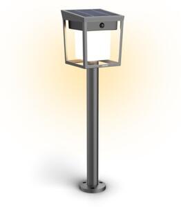 Philips 8720169362109 UltraEfficient Blaise solární stojanové svítidlo/sloupek zapichovací se senzorem LED V490mm + hrot203mm 1,5W 250/20lm 3000K IP44 antracitová